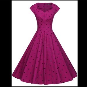 NWT Vintage 50s Purple Gown